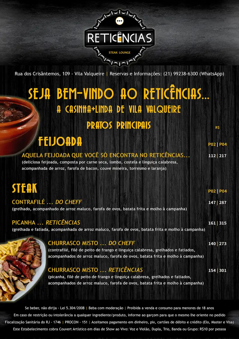 Cardápio de Almoço Reticências - Página 02